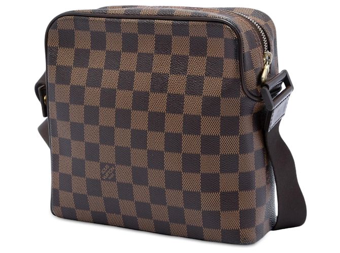 Borsa a tracolla Louis Vuitton Damier Ebene Olav PM Marrone - vista 2