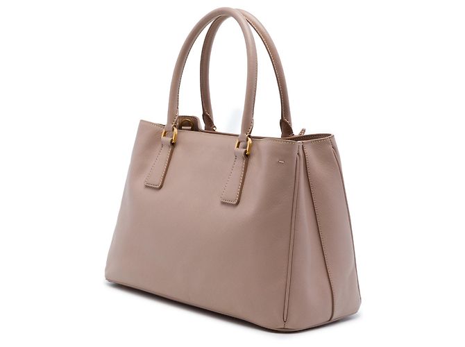 Borsa tote Prada Small Saffiano Lux Gardeners marrone - vista 2