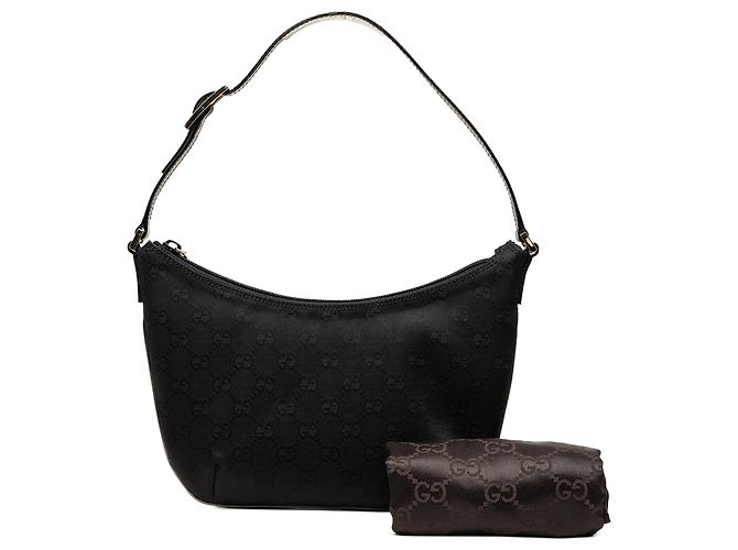 Gucci GG Canvas Schultertasche Schwarz - Ansicht 7