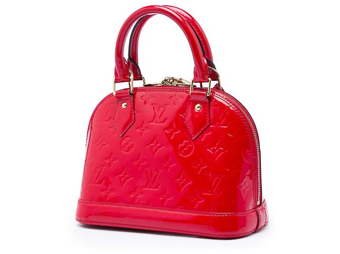 Louis Vuitton Monogram Vernis Alma BB Satchel Rot - Ansicht 2