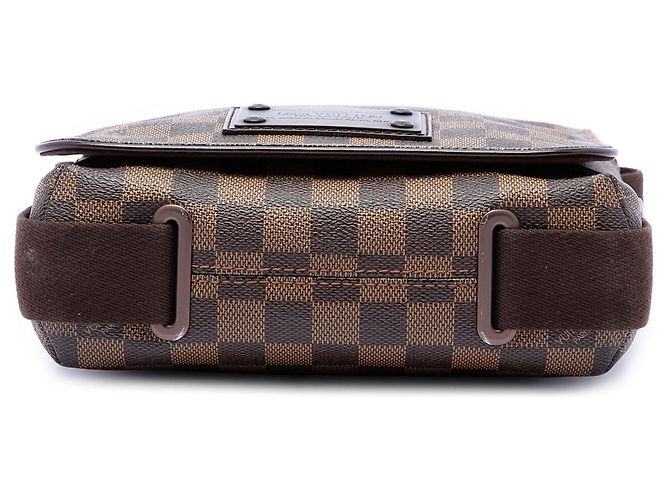 Borsa a tracolla Louis Vuitton Damier Ebene Brooklyn PM Marrone - vista 3