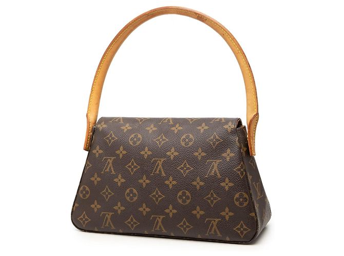 Bolso de hombro Mini Looping Louis Vuitton Monogram Marrón Castaño - vista 2
