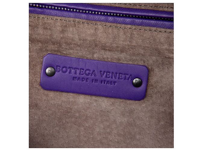 Borsa a tracolla Bottega Veneta Cube in Nappa Intrecciato viola Porpora - vista 5