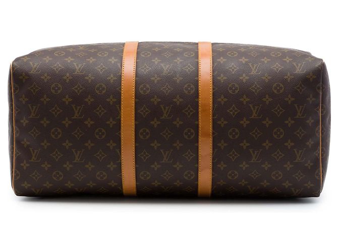 Mala de Viagem Louis Vuitton Monogram Keepall 55 Castanha Marrom - vista 3