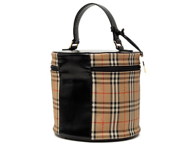 Necessaire Burberry Haymarket Check Canvas Beige - vista 2