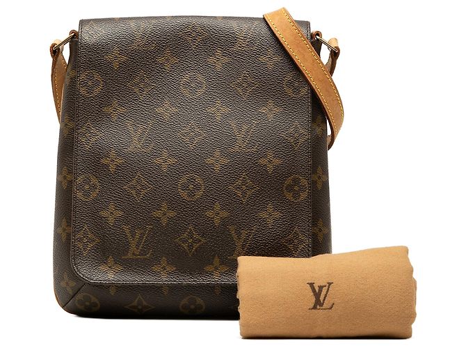 Borsa a tracolla Louis Vuitton Monogram Musette Salsa PM marrone con tracolla corta - vista 7
