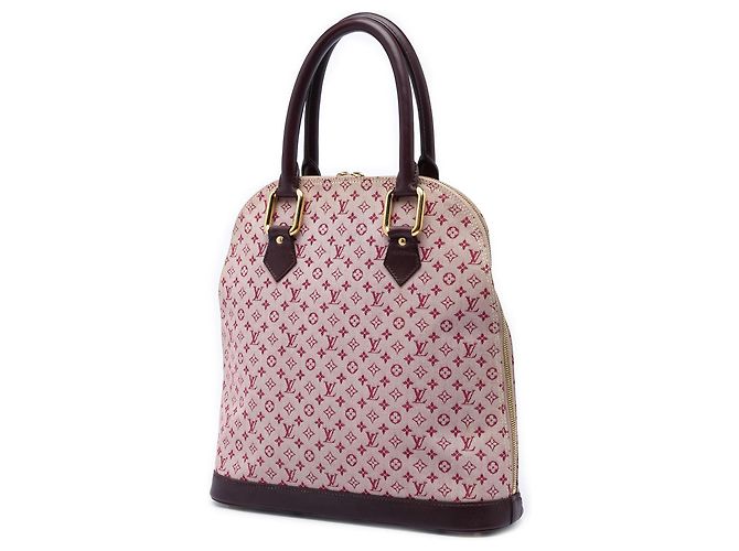 Louis Vuitton Monogram Mini Lin Alma Haut Handtasche Rot - Ansicht 2
