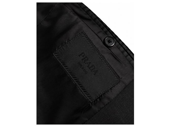 Prada, americana de lana y mohair negra Negro - vista 6