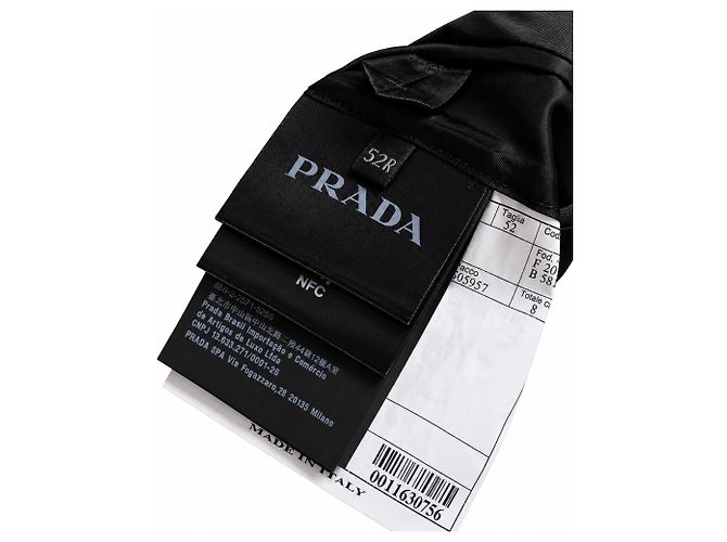 Prada, americana de lana y mohair negra Negro - vista 7