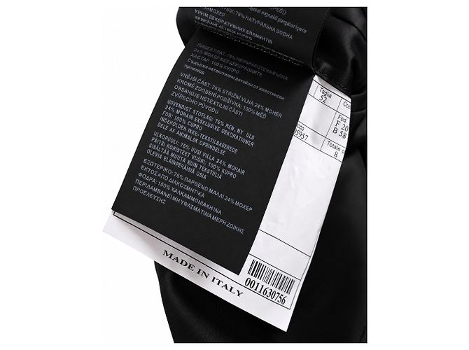 Prada, americana de lana y mohair negra Negro - vista 9