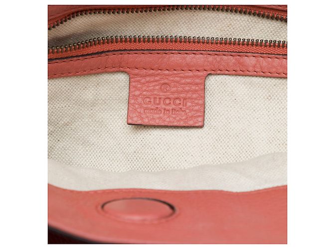 Bamboo mala shopper Gucci em couro de bezerro Tall rosa com alças de bambu - vista 5