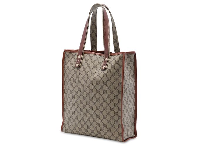 Tote Gucci GG Supreme Web Bege - vista 2