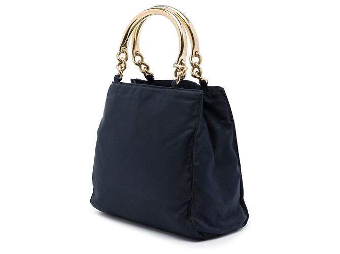 Bolso Prada Tessuto azul con asa de metal - vista 2