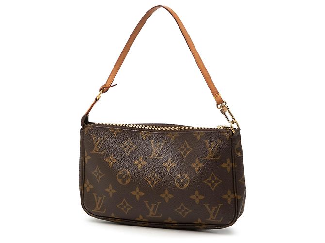Louis Vuitton Monogram Pochette Accessoires Schultertasche Braun - Ansicht 2