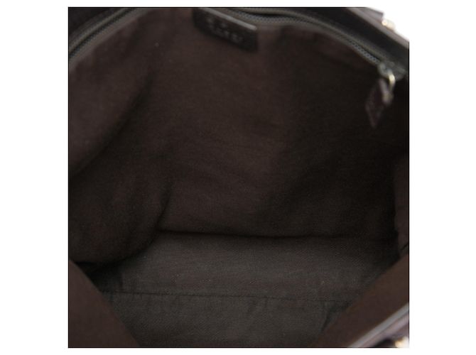 Tote bag Gucci GG in nylon marrone - vista 4