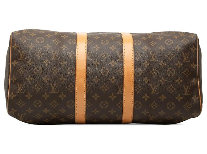Borsa da viaggio Louis Vuitton Monogram Keepall 45 Marrone - vista 3