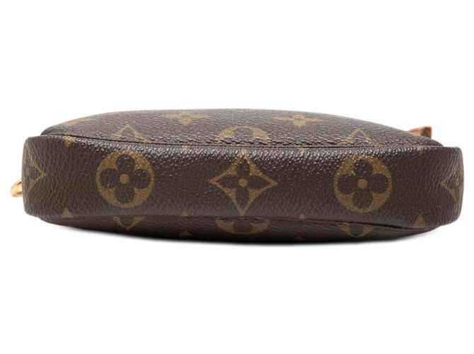 Bolsa de mão Louis Vuitton Monogram Mini Pochette Accessoires Castanha Marrom - vista 3