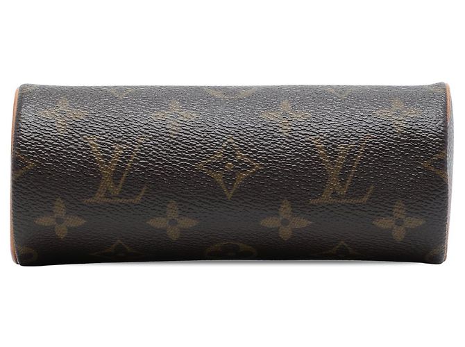 Borsa a mano Louis Vuitton Monogram Papillon Pochette Marrone - vista 3