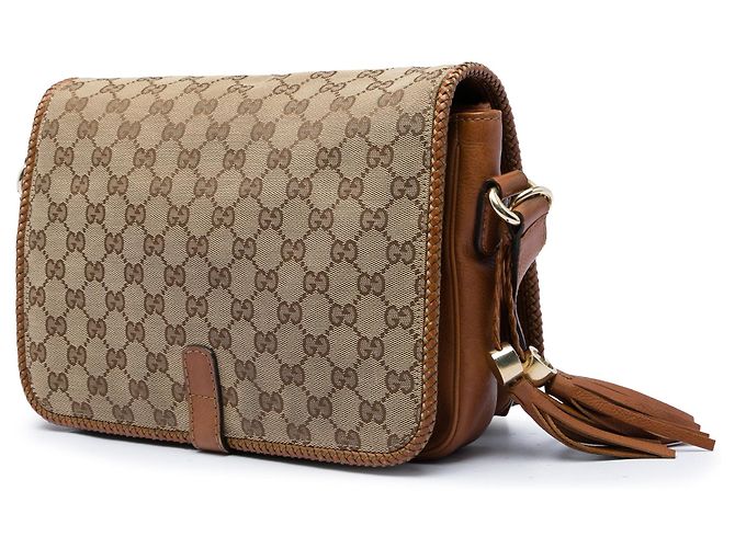 Borsa a tracolla Gucci GG Canvas Marrakech Beige - vista 2