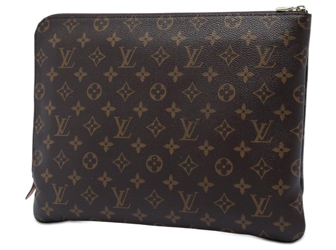Borsa a pochette Louis Vuitton Monogram Etui Voyage GM Marrone - vista 2