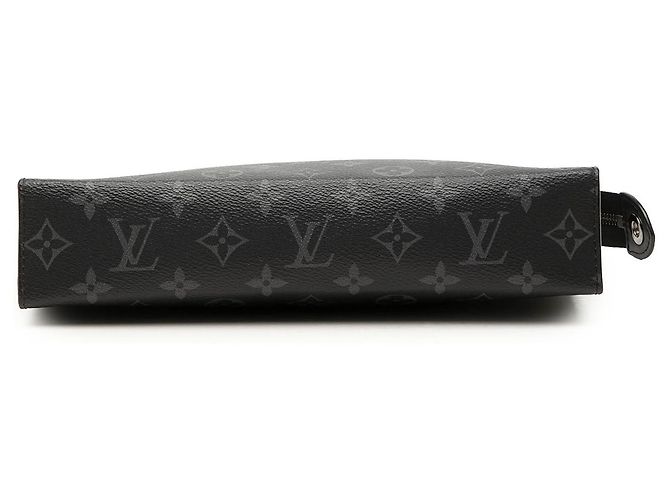 Louis Vuitton Monogram Eclipse Pochette Voyage MM Clutch Tasche Schwarz - Ansicht 3