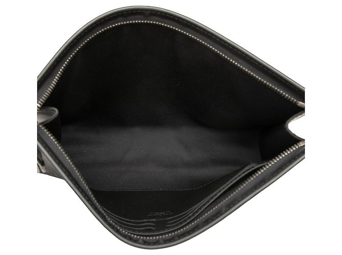 Louis Vuitton Monogram Eclipse Pochette Voyage MM Clutch Tasche Schwarz - Ansicht 4