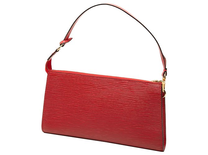 Louis Vuitton Epi Pochette Accessoires Schultertasche rot - Ansicht 2