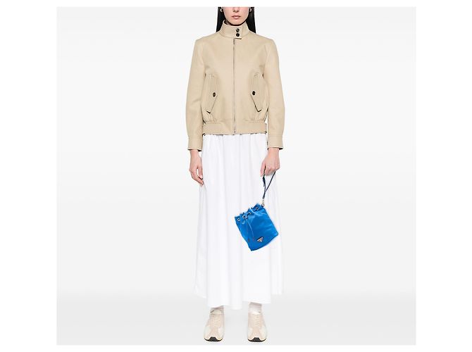 Pouch con coulisse Prada Tessuto Blu - vista 6