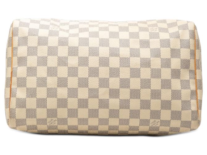 Borsa Boston Louis Vuitton Speedy 30 Damier Azur Bianca Bianco - vista 3