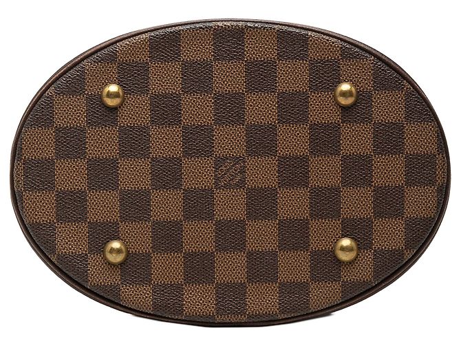 Bucket Borsa Secchiello Louis Vuitton Damier Ebene Marais Marrone - vista 3