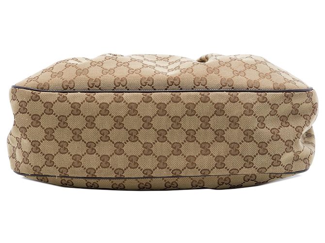 Borsa a tracolla Gucci GG Canvas Sukey beige - vista 2