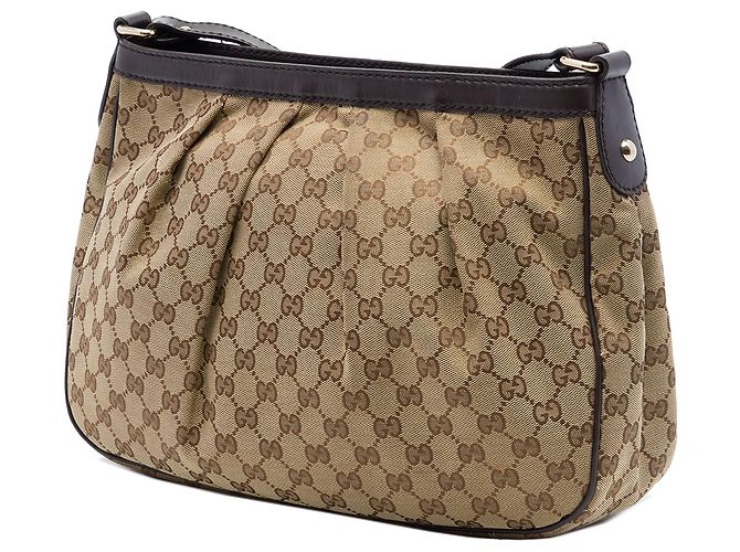 Borsa a tracolla Gucci GG Canvas Sukey beige - vista 3