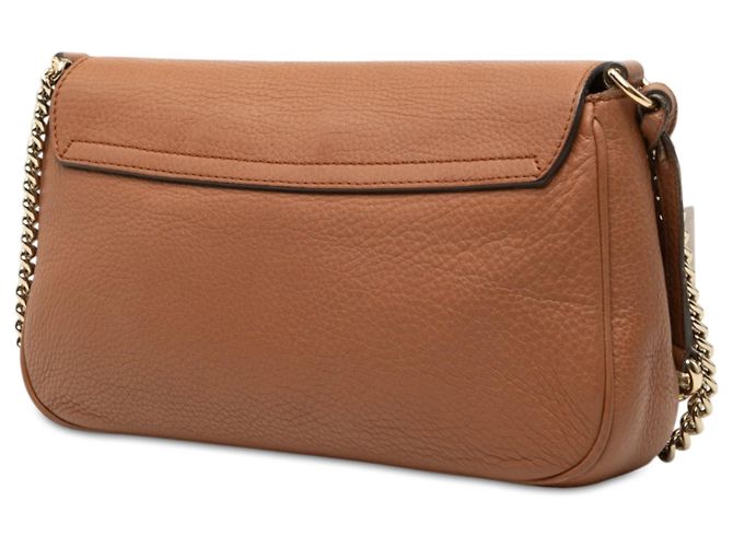 Borsa a tracolla Soho Chain Gucci Medium in pelle di vitello marrone - vista 2