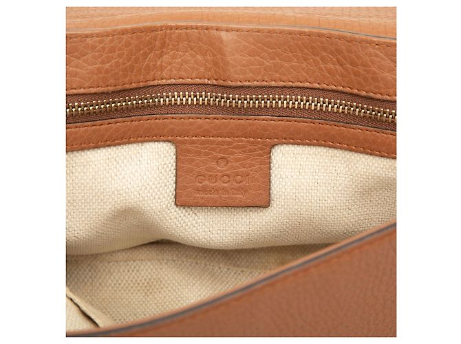 Borsa a tracolla Soho Chain Gucci Medium in pelle di vitello marrone - vista 5