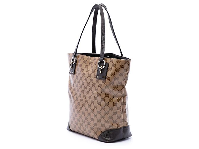 Beige Gucci GG Crystal Vertical Charm Tote - Ansicht 2