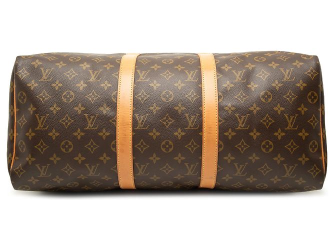 Borsa da viaggio Louis Vuitton Monogram Keepall 50 Marrone - vista 3