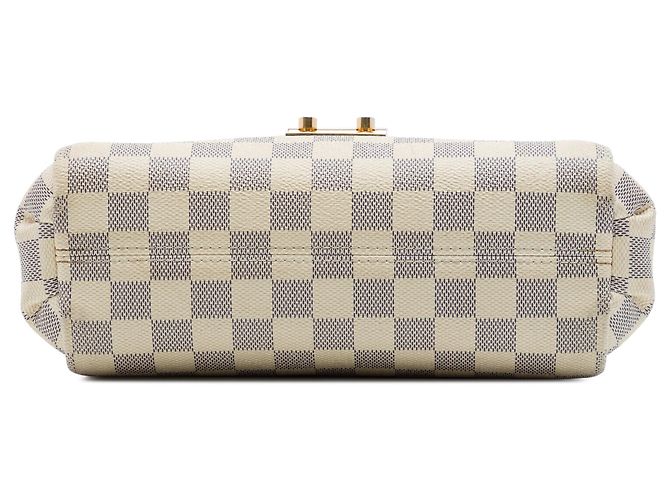Borsa Satchel Louis Vuitton Damier Azur Croisette Bianca Bianco - vista 3