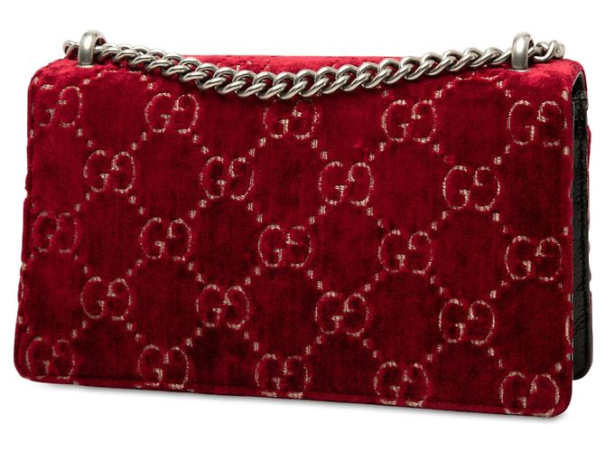 Borsa a tracolla Dionysus in velluto GG Medium rossa Gucci Rosso - vista 2