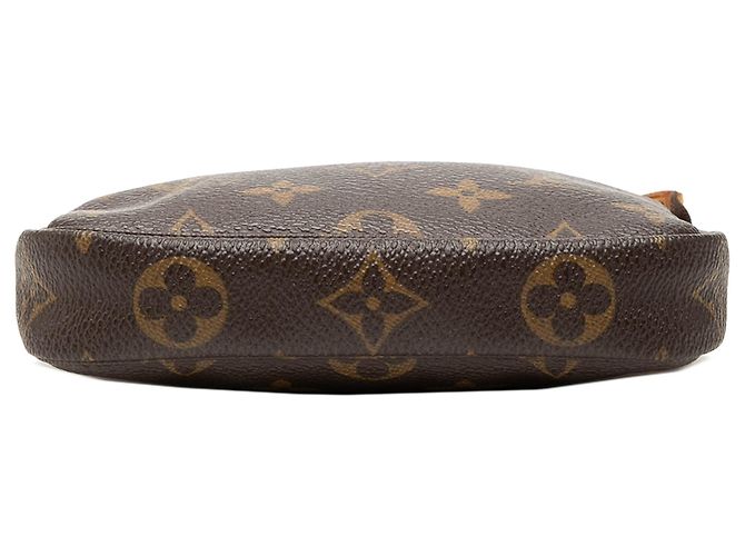 Bolsa de Mão Mini Pochette Accessoires Louis Vuitton Monogram Castanha Marrom - vista 3