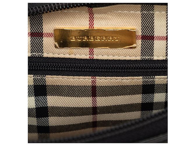 Borsa a tracolla Burberry in pelle nera Nero - vista 5
