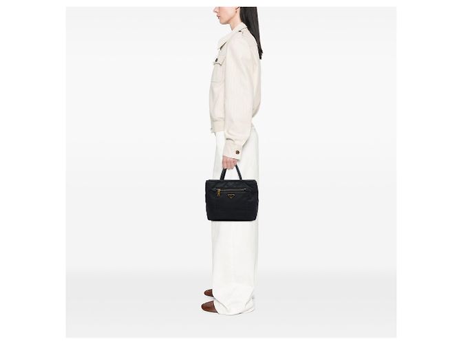 Bolso Tote Prada Tessuto Negro - vista 6