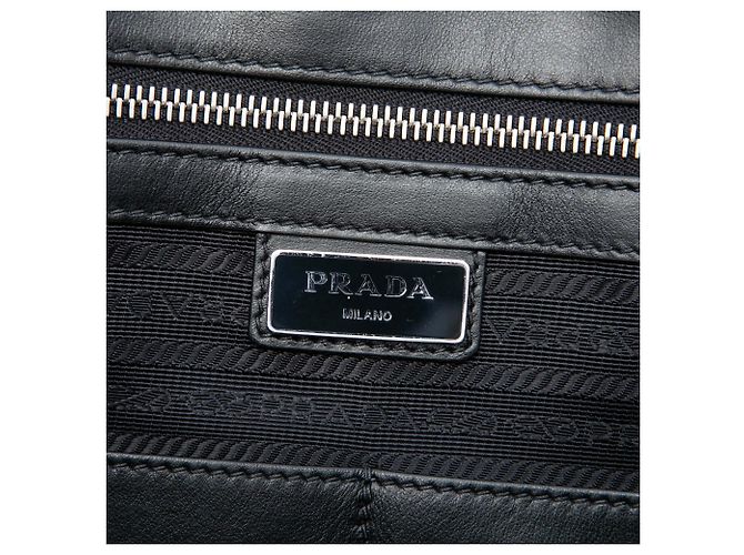 Borsa business Prada Saffiano nera Nero - vista 5