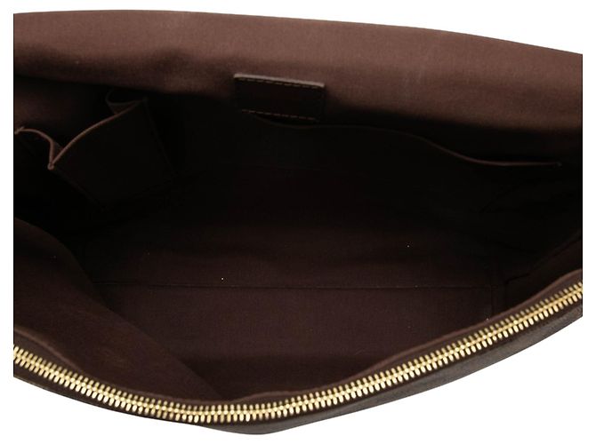 Borsa a tracolla Louis Vuitton Damier Ebene Brooklyn MM marrone - vista 4
