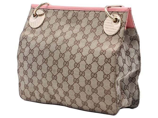 Bolsa tiracolo Gucci GG Canvas Eclipse rosa - vista 2