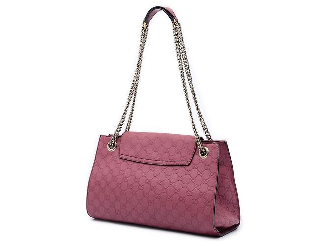 Borsa a tracolla Gucci Emily Large Guccissima Rosa - vista 2