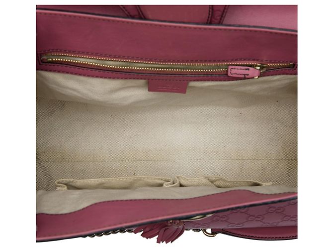 Borsa a tracolla Gucci Emily Large Guccissima Rosa - vista 4