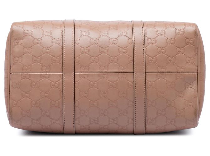Borsa Boston Gucci Medium Guccissima Joy Marrone - vista 3
