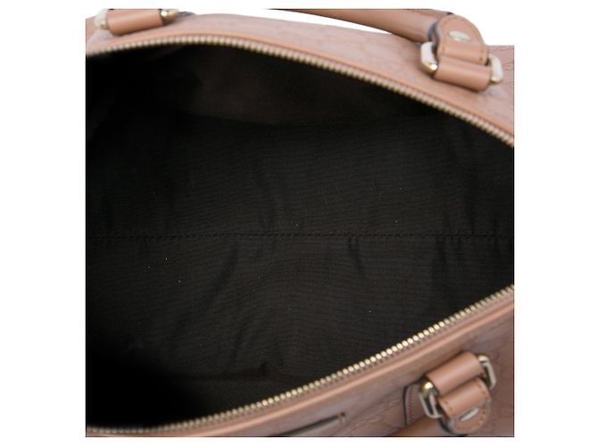 Borsa Boston Gucci Medium Guccissima Joy Marrone - vista 4