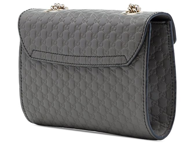 Bandolera Gucci Mini Microguccissima Emily Gris - vista 2