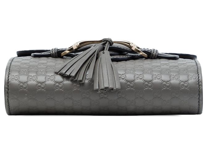 Bandolera Gucci Mini Microguccissima Emily Gris - vista 3
